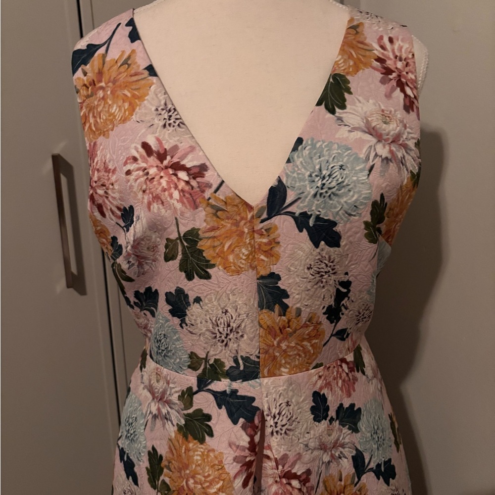 Sam Edelman Multicolor Floral Mini  Jacquard Dress - Picture 3 of 11